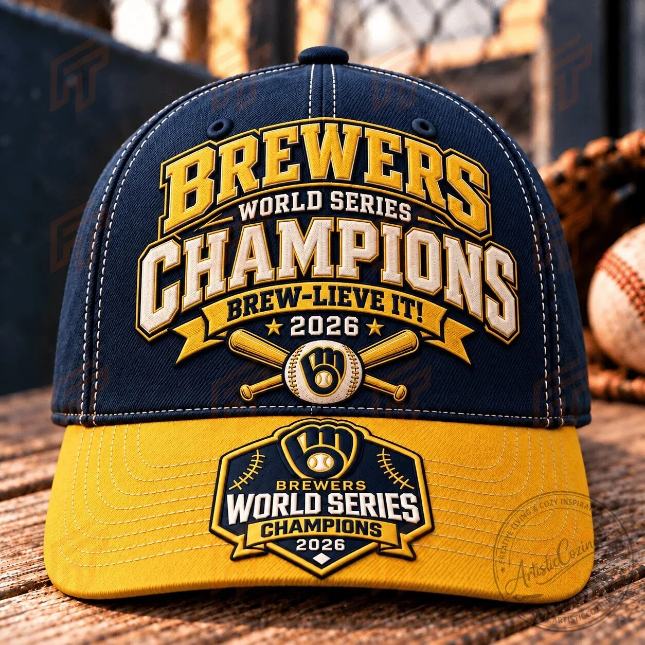 2026 World Series Champions Hat for Milwaukee Brewers Fans - Baseball Cap