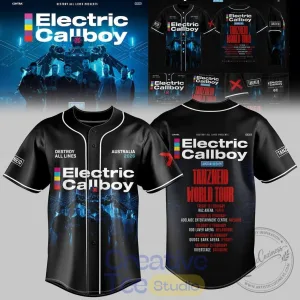 Electric Callboy TANZNEID World Tour Australia 2026 Baseball Jersey